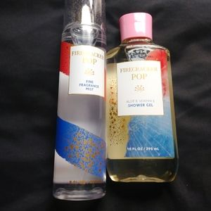 Bath and body works Firecracker pop set